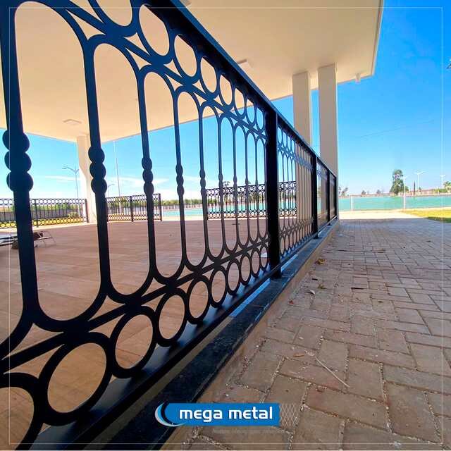 Guarda-corpos em chapa metálica cortada a laser pela Mega Metal