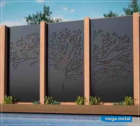 Painéis em chapa metálica cortada a laser pela Mega Metal