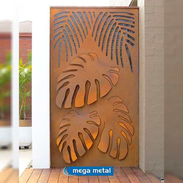 Painéis em chapa metálica cortada a laser pela Mega Metal
