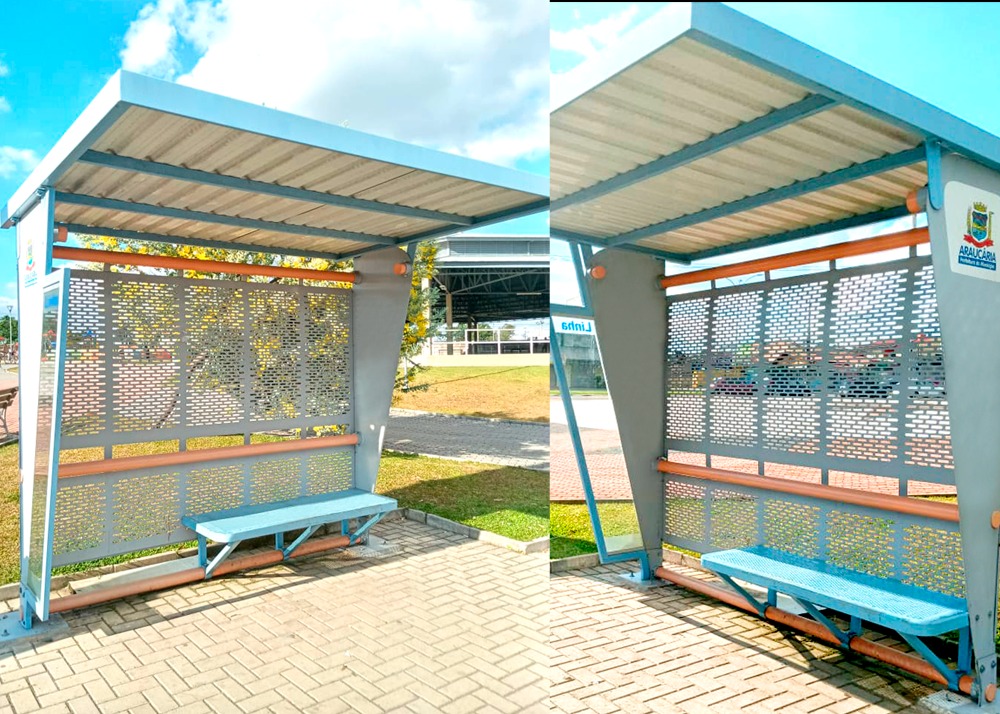 Prefeitura de Araucária/PR investe em pontos de ônibus com chapas decorativas cortadas a laser